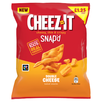 16 x Cheez-it Snap'd Double Cheese - 65GM
