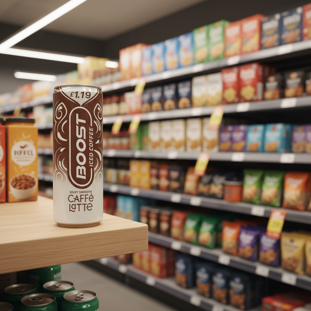 12 x Boost Iced Coffee Caffe Latte - 250Ml