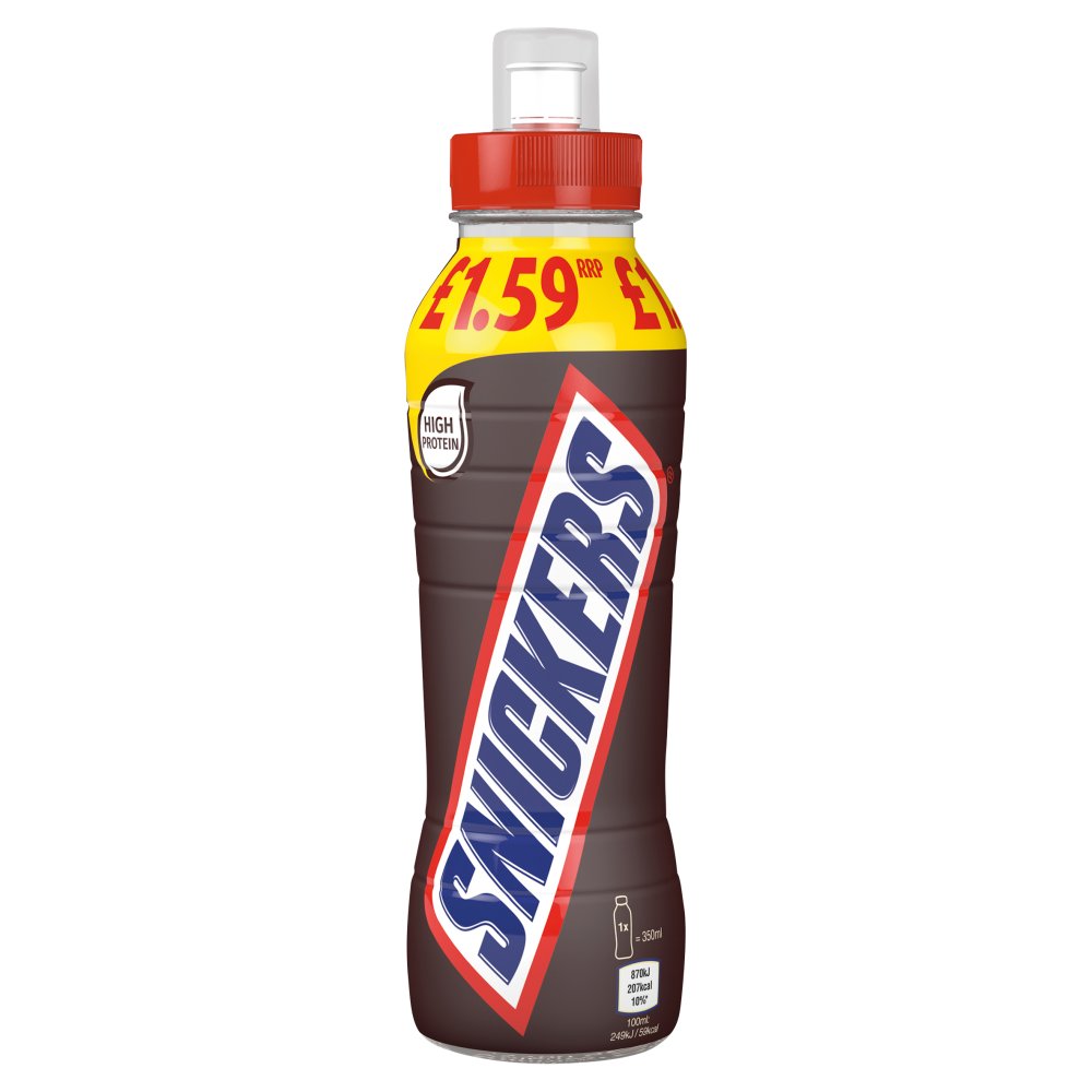 8 x Snickers Chocolate Milk Shake Drink - 350ML
