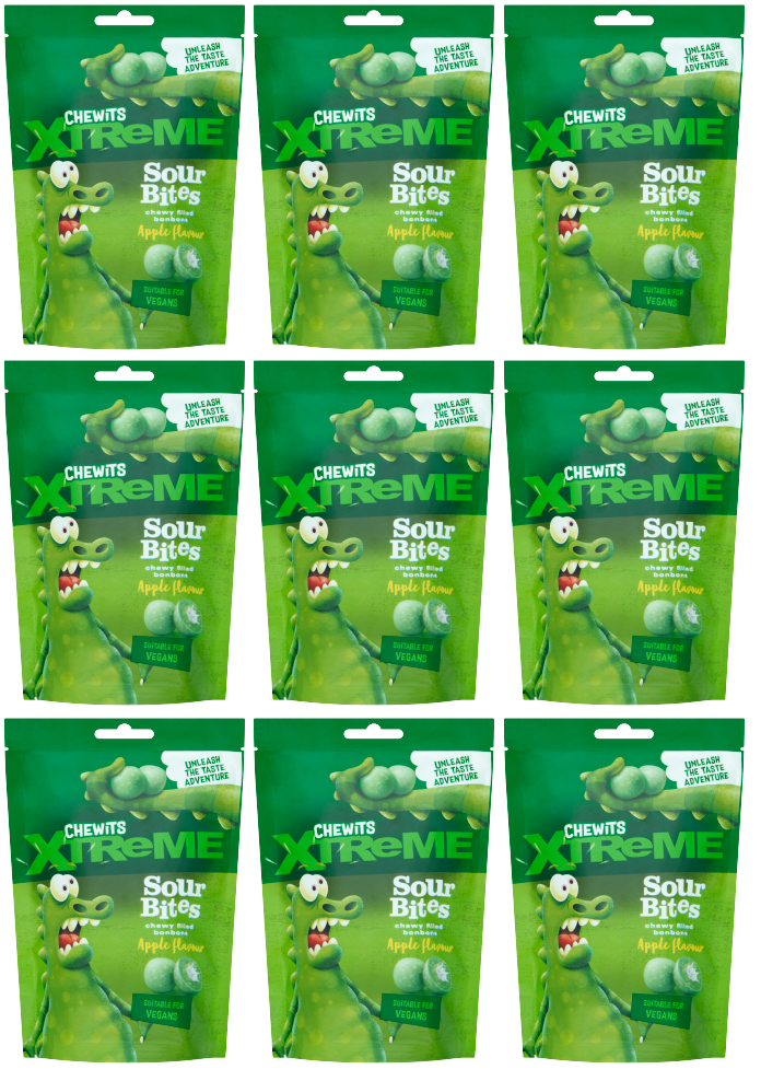 12 x Chewits Xtreme Sour Juicy Bites - 115GM