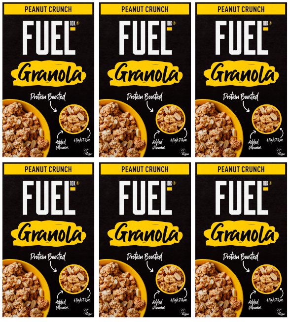 6 x Fuel10k Peanut Granola - 400G