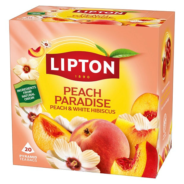 4 X Lipton Peach Paradise Tea Bags - 20Pk