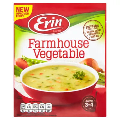 30 X Erin Simmer Farmhouse Veg Soup - 75G