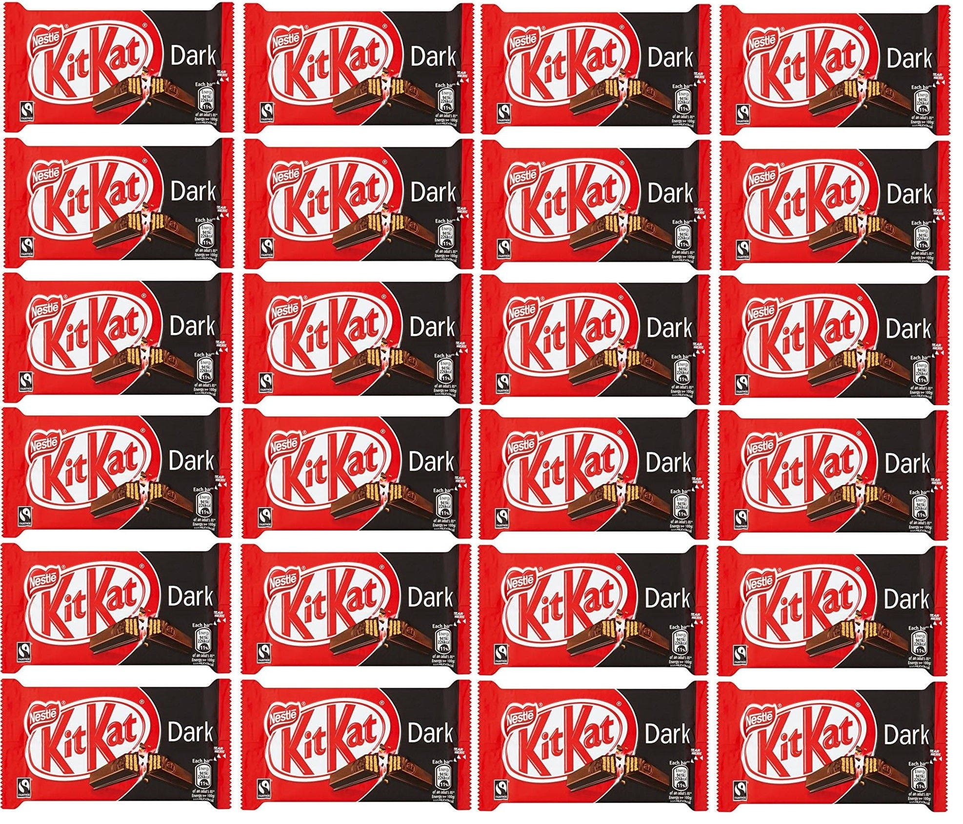 24 x Kitkat 4 Finger Dark 41.5Gm