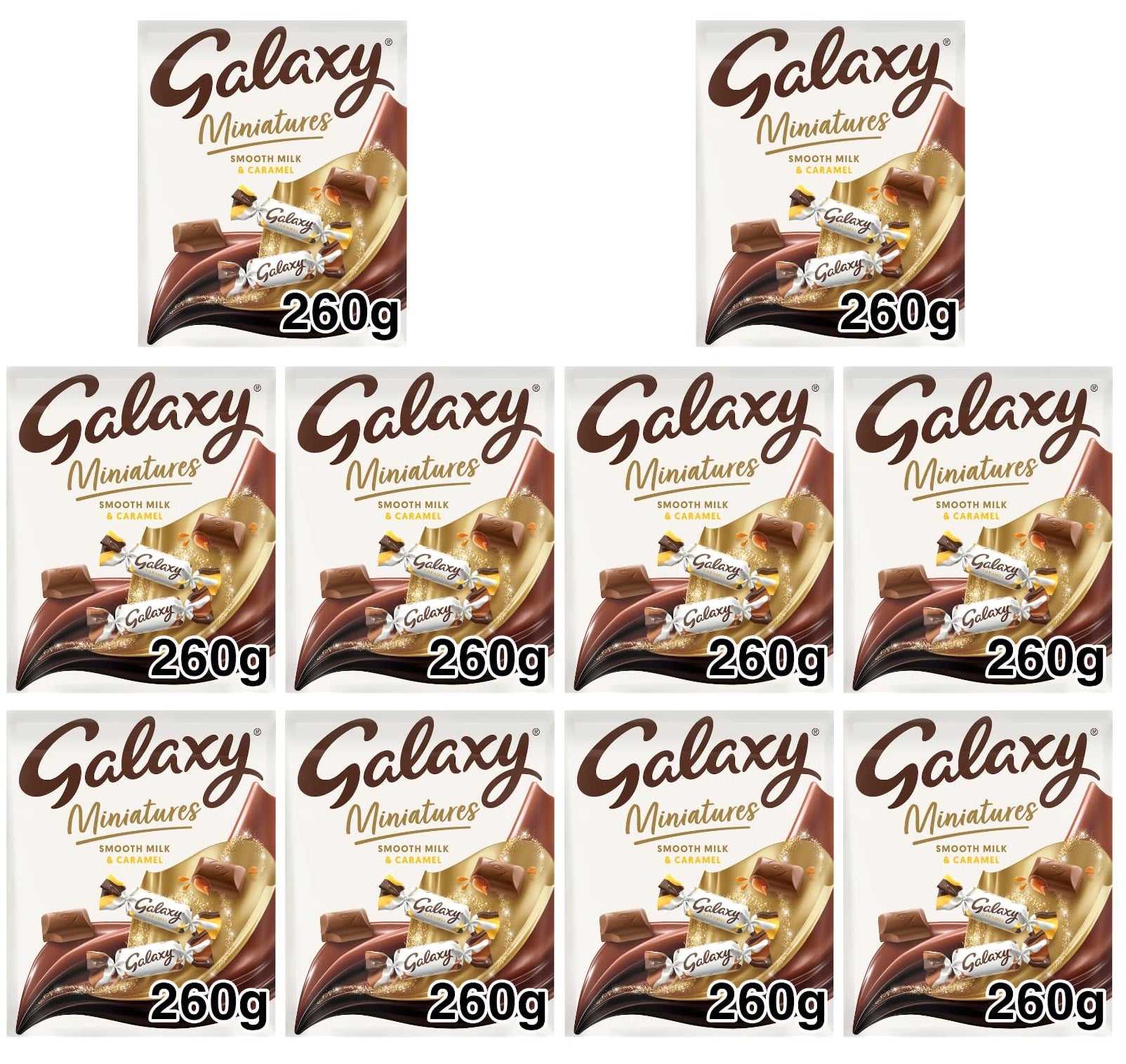 10 X Galaxy Mixed Pouch - 260Gm