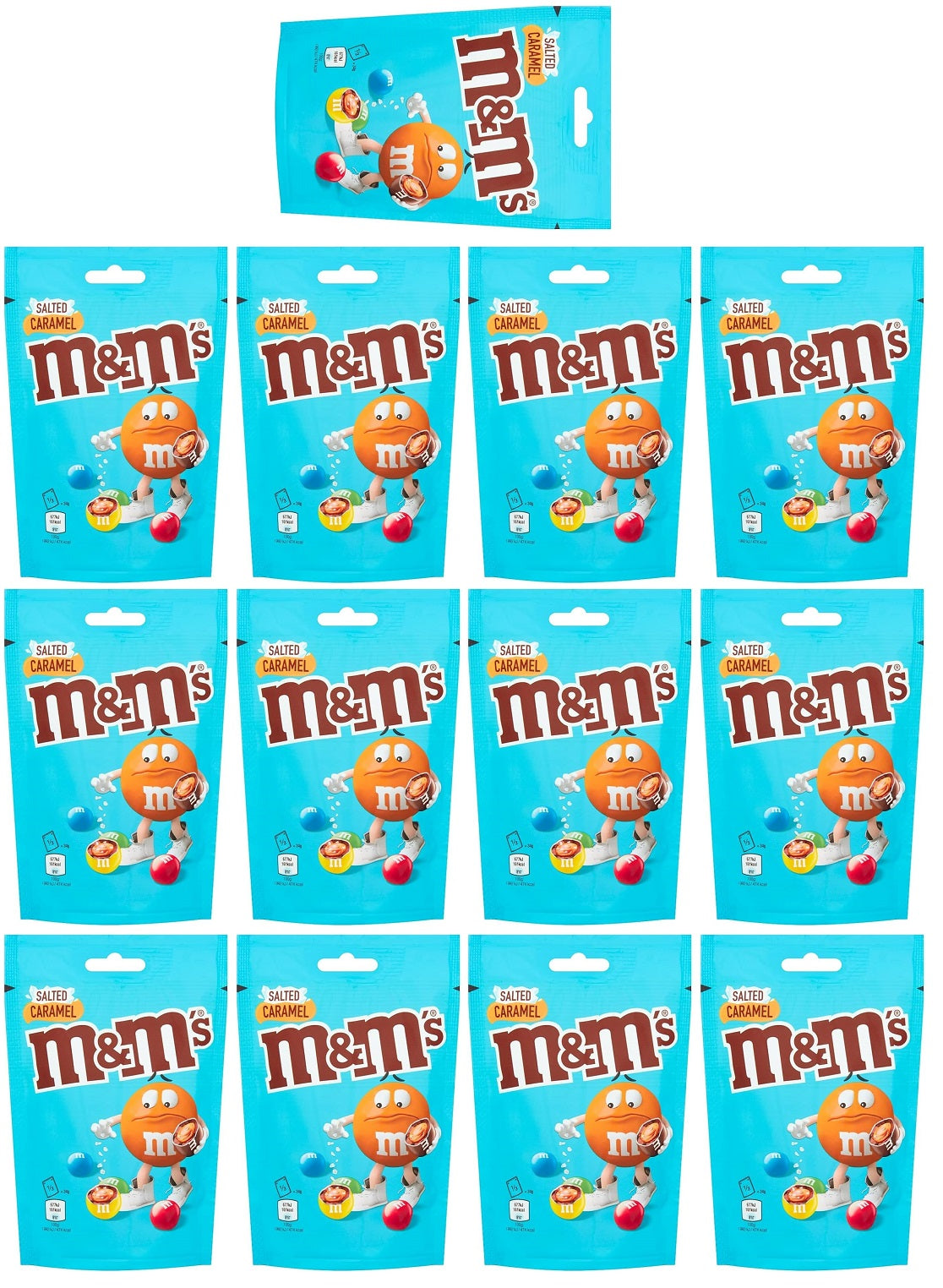 13 x M&m's Salted Caramel Chocolate Pouch Bag - 102GM