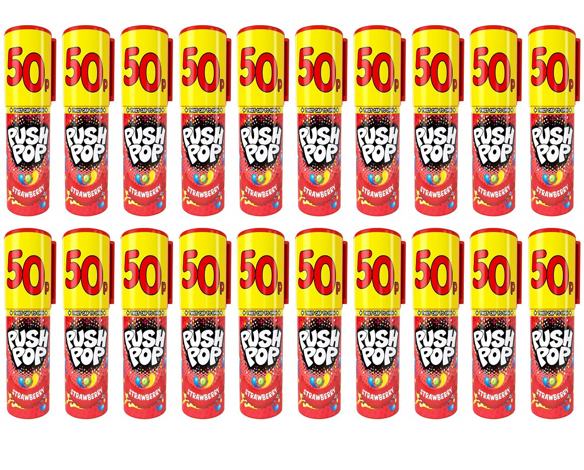 20 x Bazooka Push Pops - 16GM