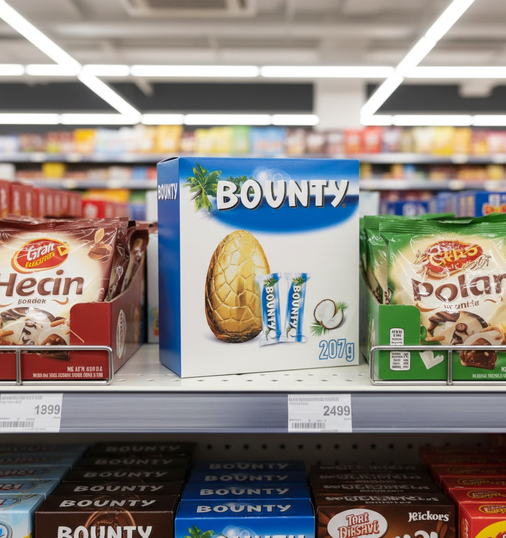 4 x Bounty Coconut Chocolate Large Easter Egg - 207GM