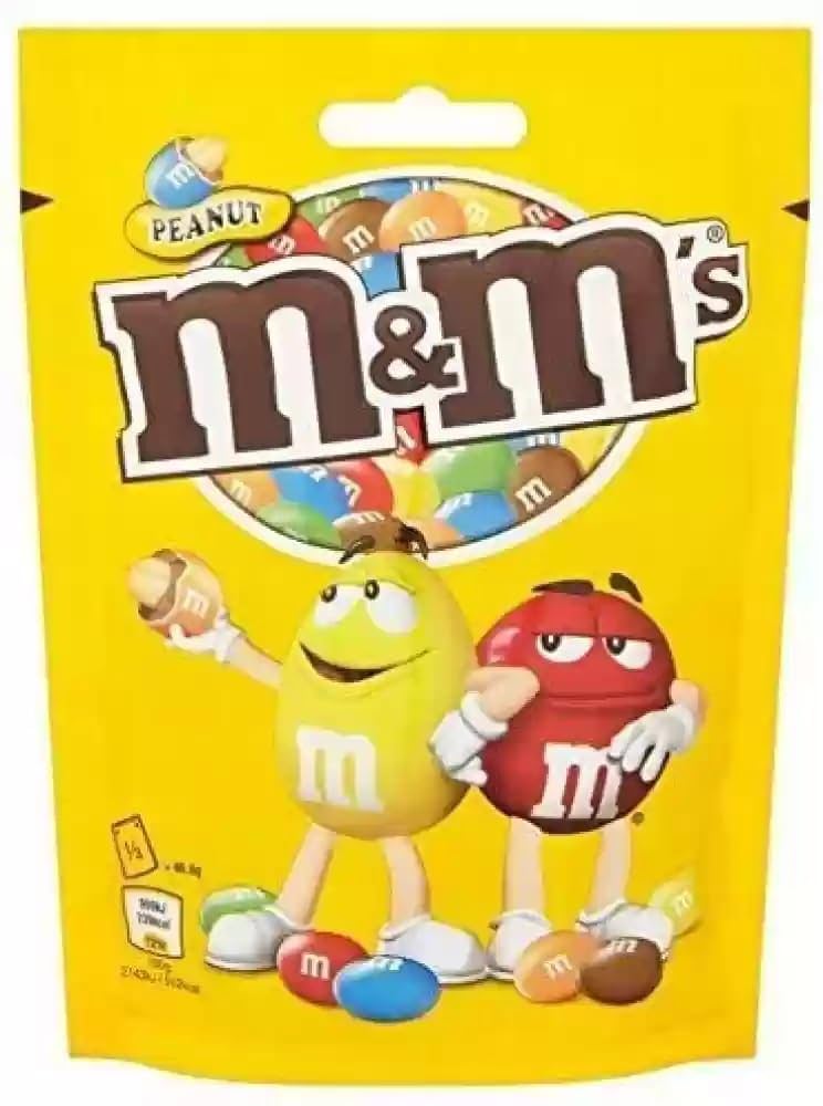 13 x M&m's Peanut Milk Chocolate Pouch Bag - 112GM