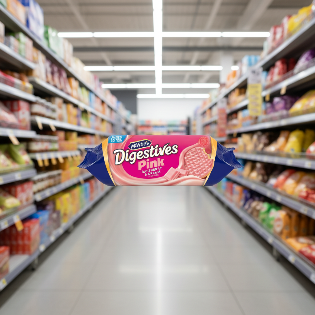 12 x Raspberry White Digestives - 232GM