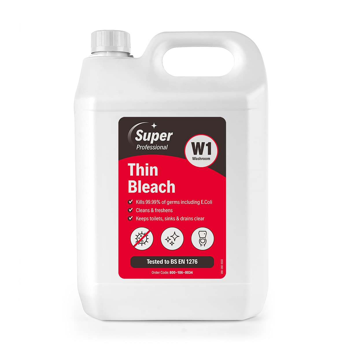 2 x Super Professional Thin Bleach - 5 LITRE