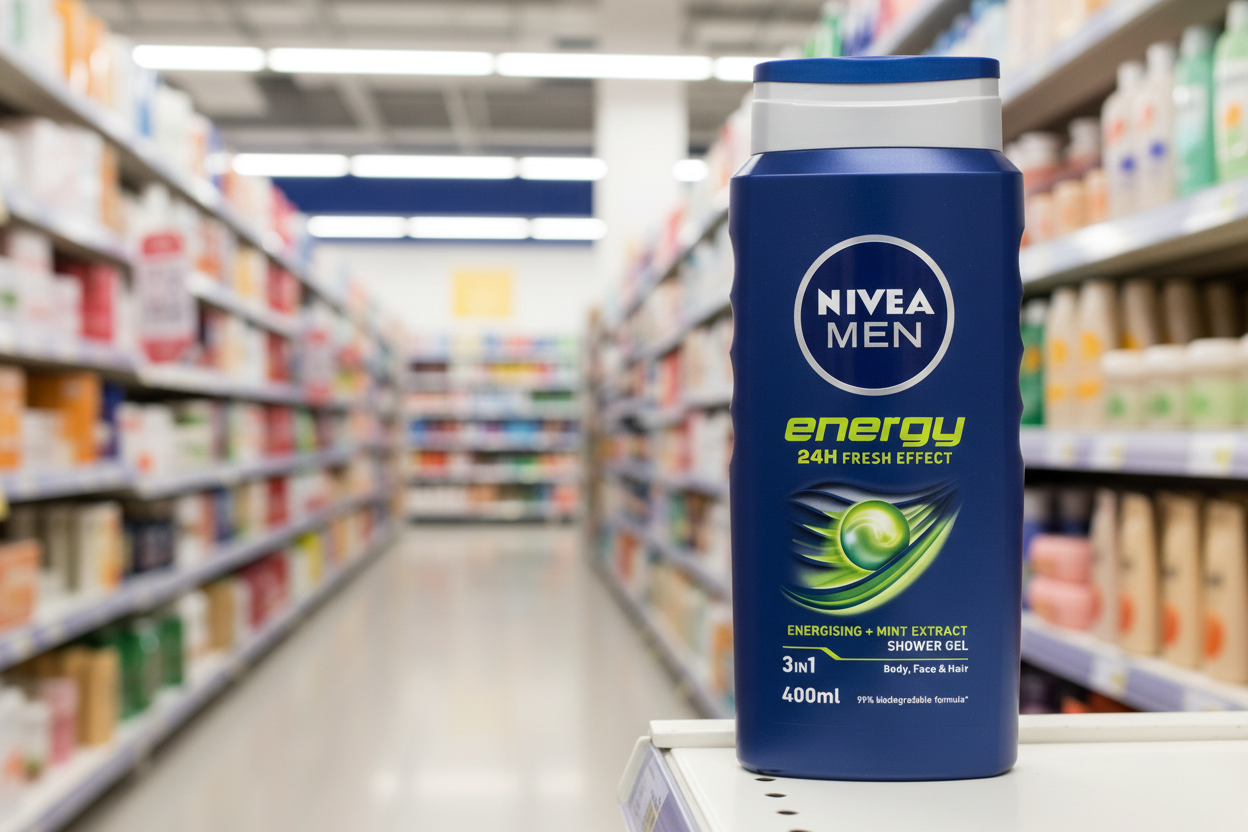 6 x Nivea Men Energy Shower Gel 400Ml