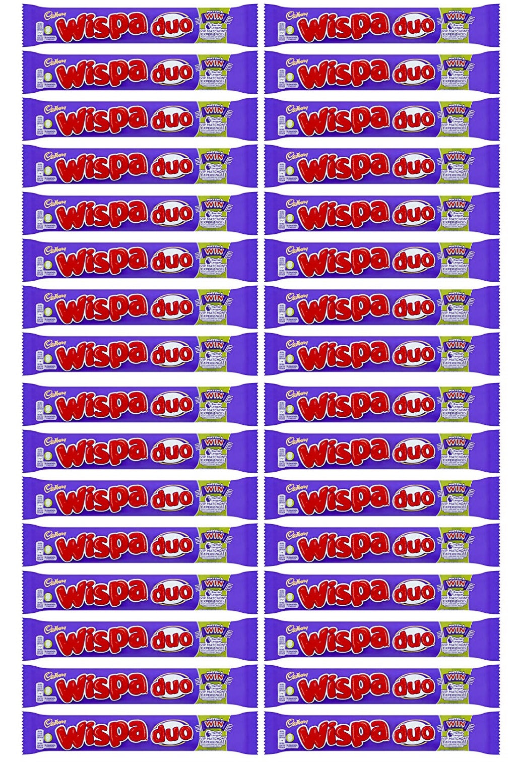 32 x Cadbury Wispa Duo Chocolate Bar 47.4G