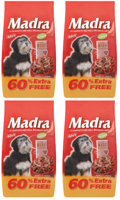 4 x Madra Beef 2.5Kg + 60% Extra Free 4Kg