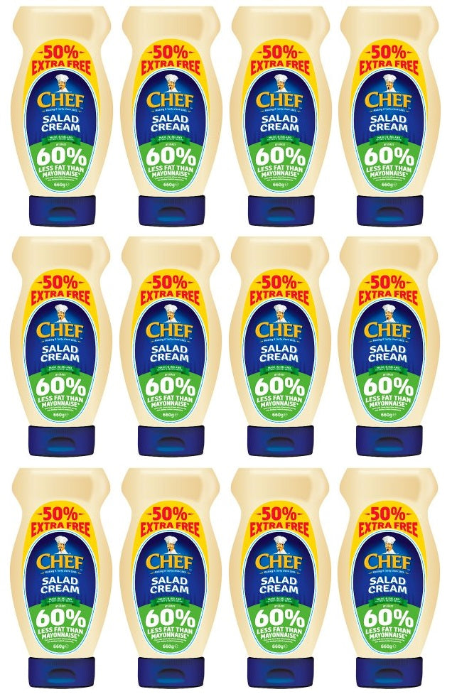 12 x Chef Salad Cream 660G
