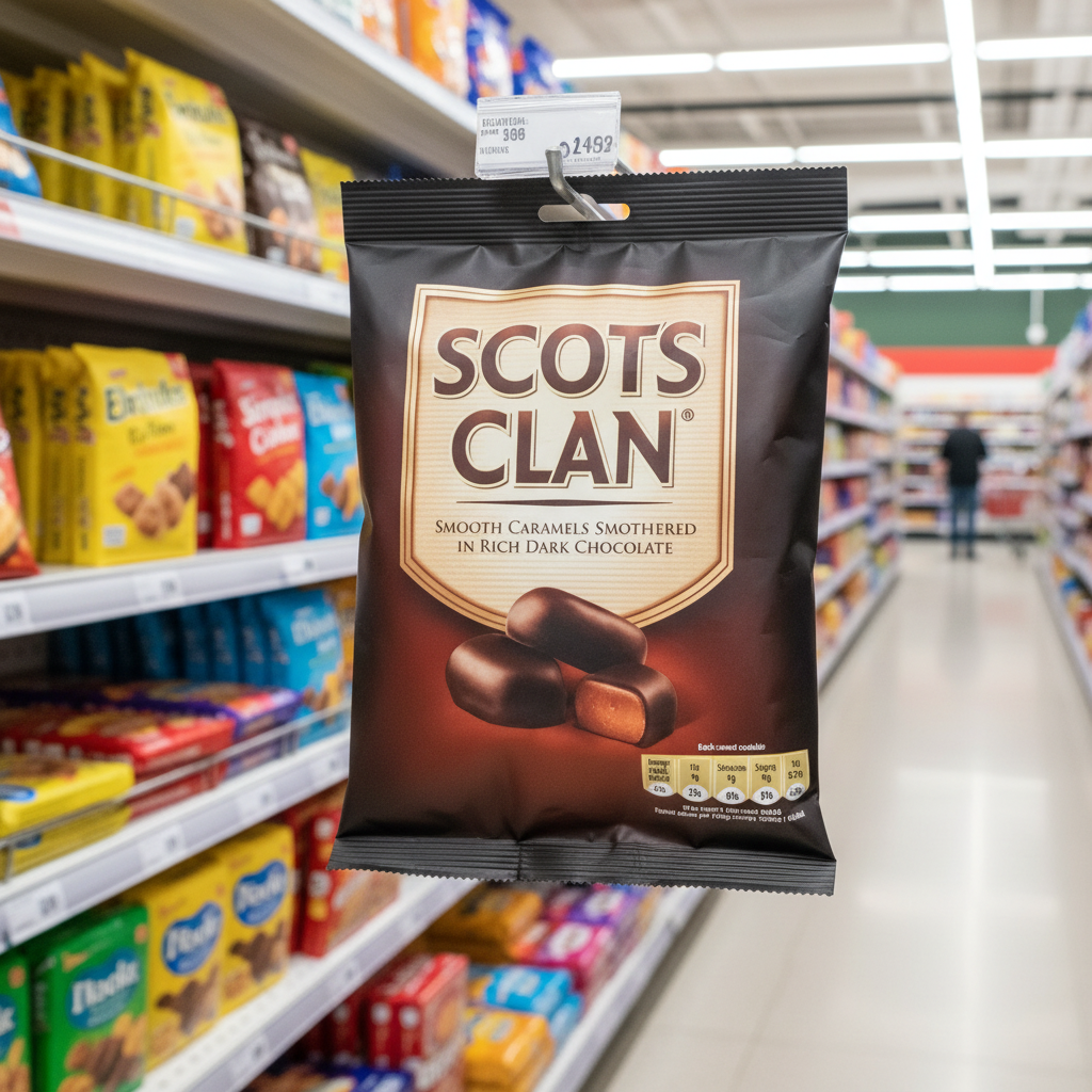 18 x Scots Clan Chocolate Covered Caramels - 135Gm