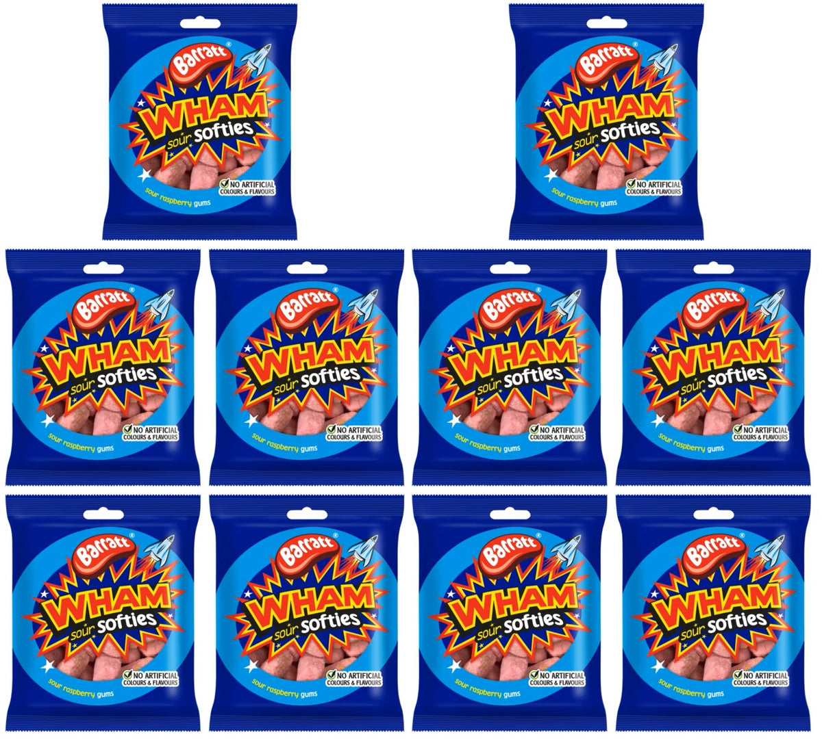 10 X Barratt Wham Softies - 140Gm