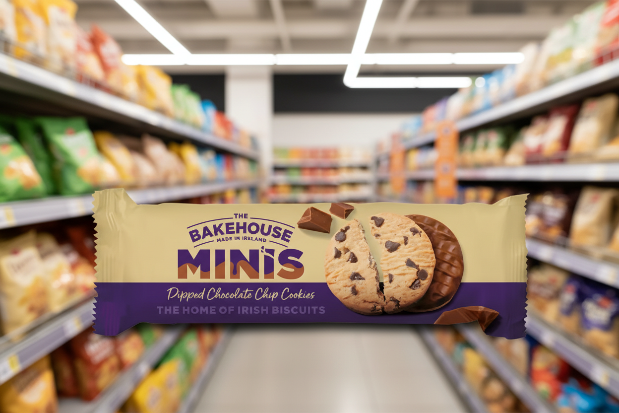 20 x East Coast Bakehouse Minis Dipped Hazlenut Chocolate Chip150