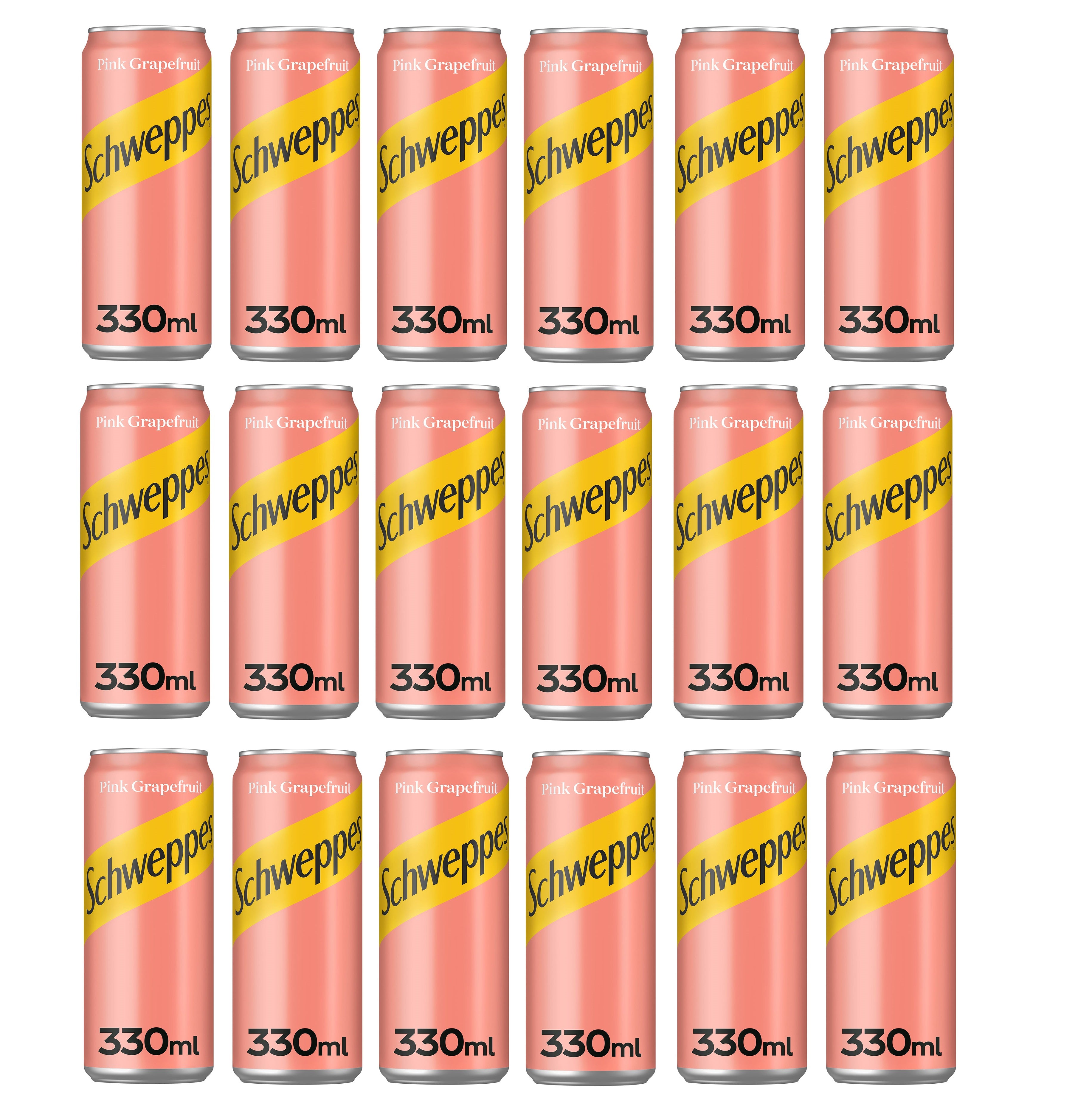 24 x Schweppes Pink Grapefruit 330Ml