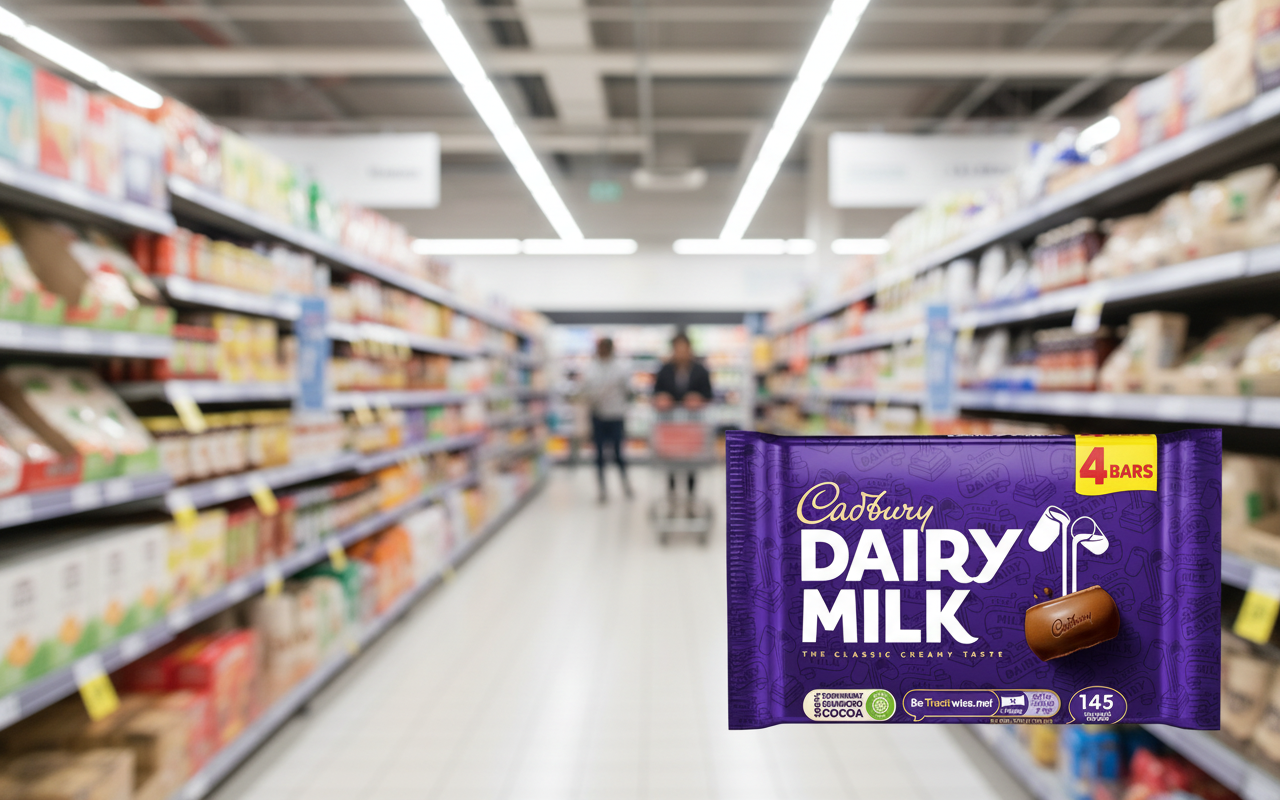 14 x Cadbury Dairy Milk Chocolate Bar 4 Pack 108.8G