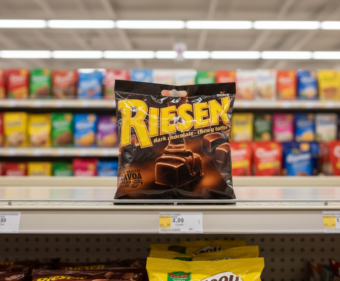 15 x Riesen Dark Chocolate - Chewy Toffee 135G