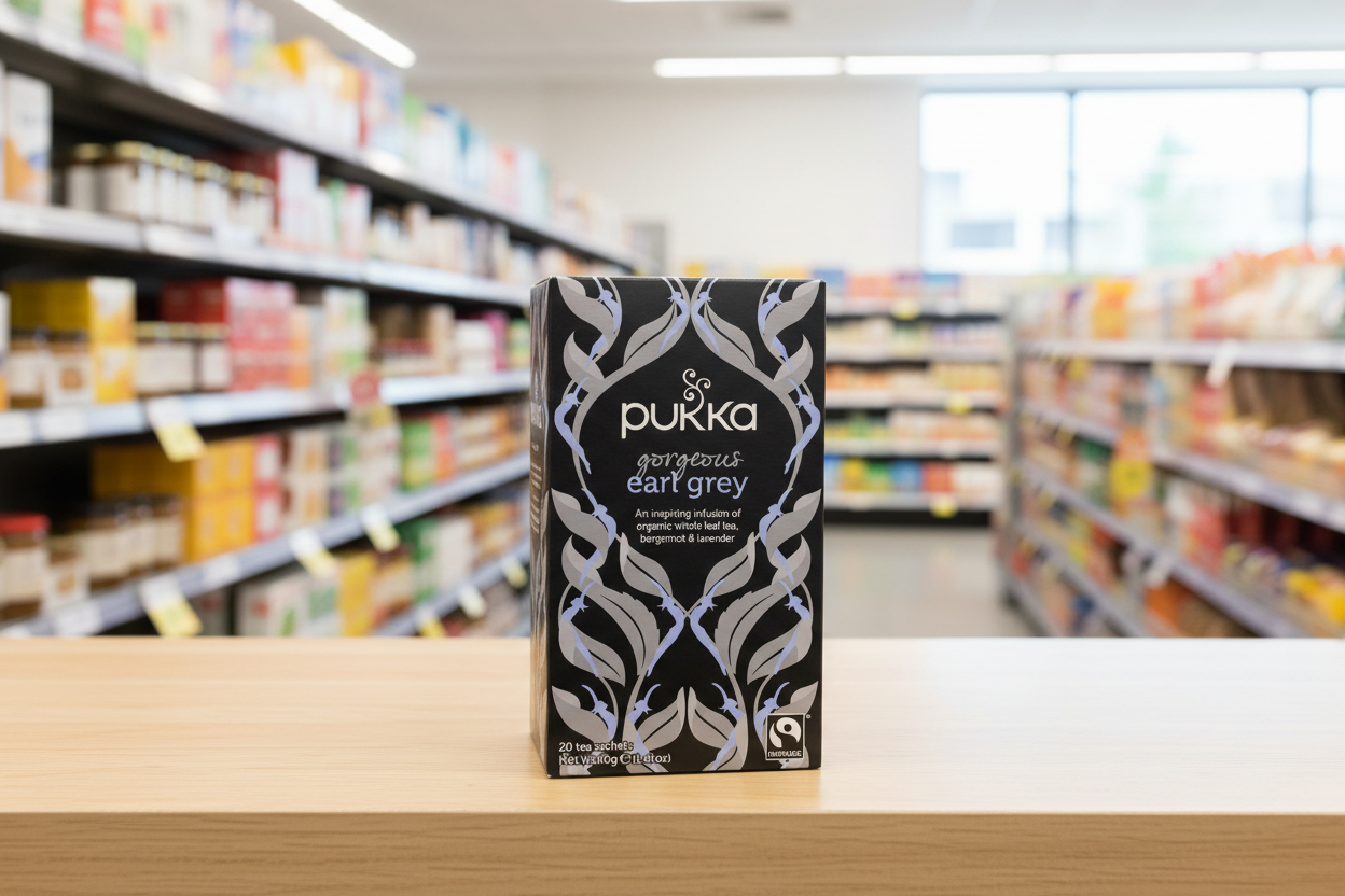 4 x Pukka 20 Organic Earl Grey Black Tea Sachets 40G