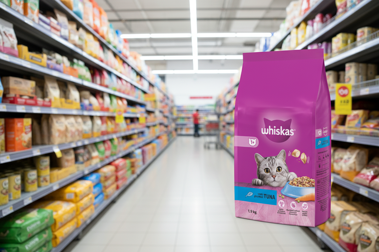 4 X Whiskas Complete Tuna Dry 2Kg