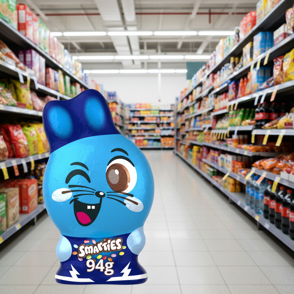 12 x Smarties Bunny Milk Chocolate Easter Hollow Figure - 94GM