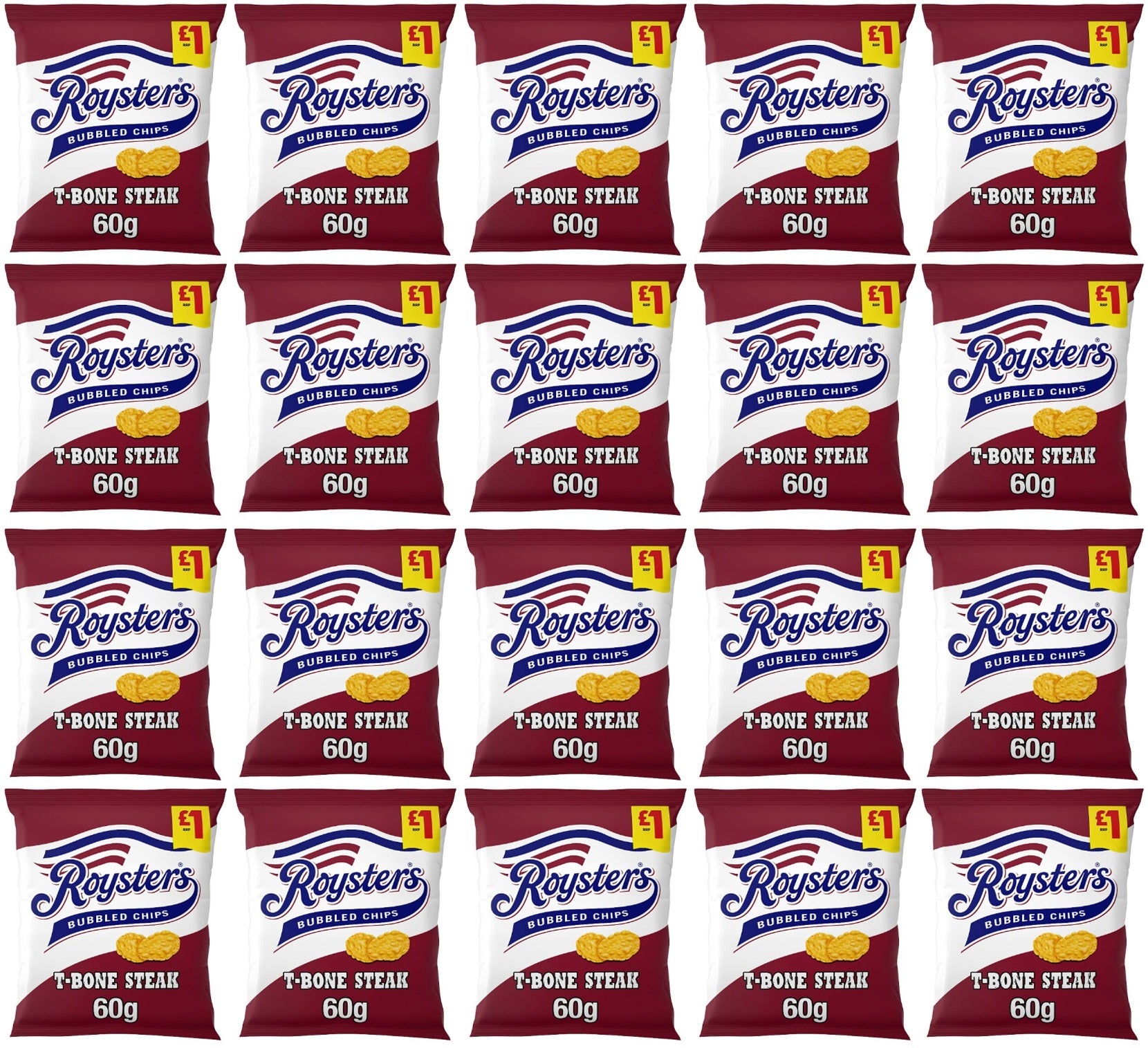 20 x Roysters T-bone Steak - 60GM