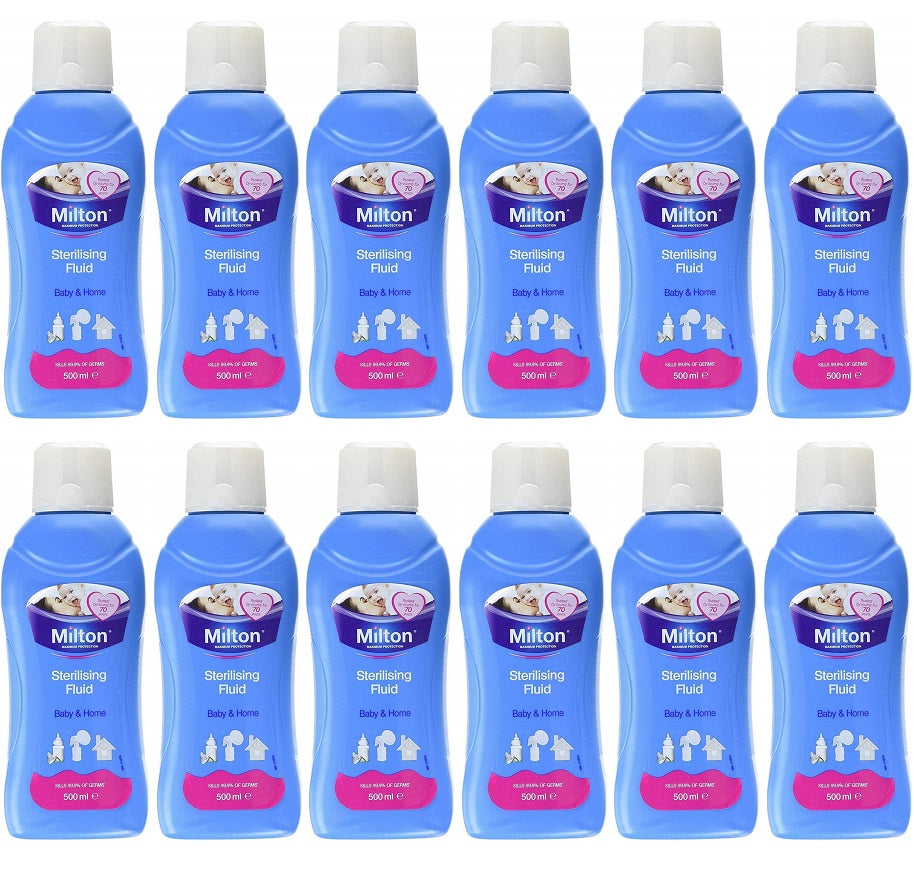 12 x Milton Sterlising Fluid - 500ML