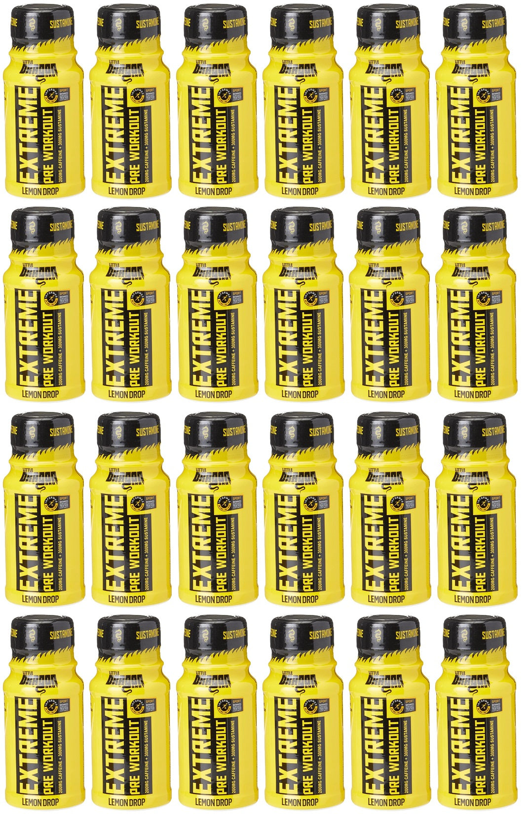 24 x Little Dragon Pre Work Out Lemon Drop 60ML