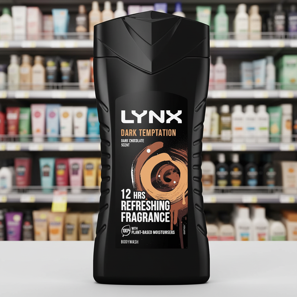 6 x Lynx Shower Gel Dark Temptation 225 Ml