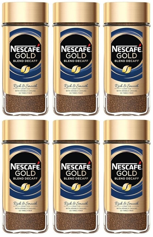 6 x Nescafe Gold Blend Decaff - 95G