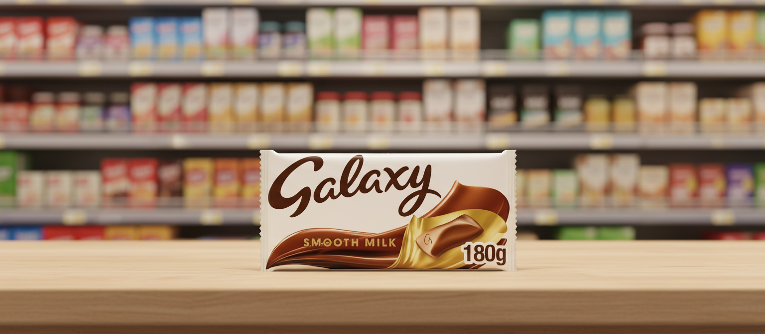 20 x Galaxy Milk Large Bar - 180GM