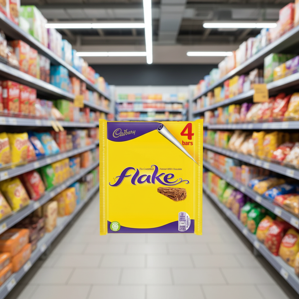 20 x Cadbury Flake Chocolate Bar 4 Pack 80G