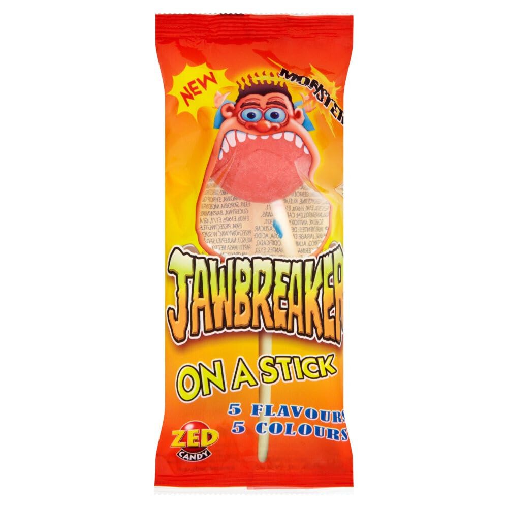 15 x Jawbreaker Zed Candy On A Stick 60G