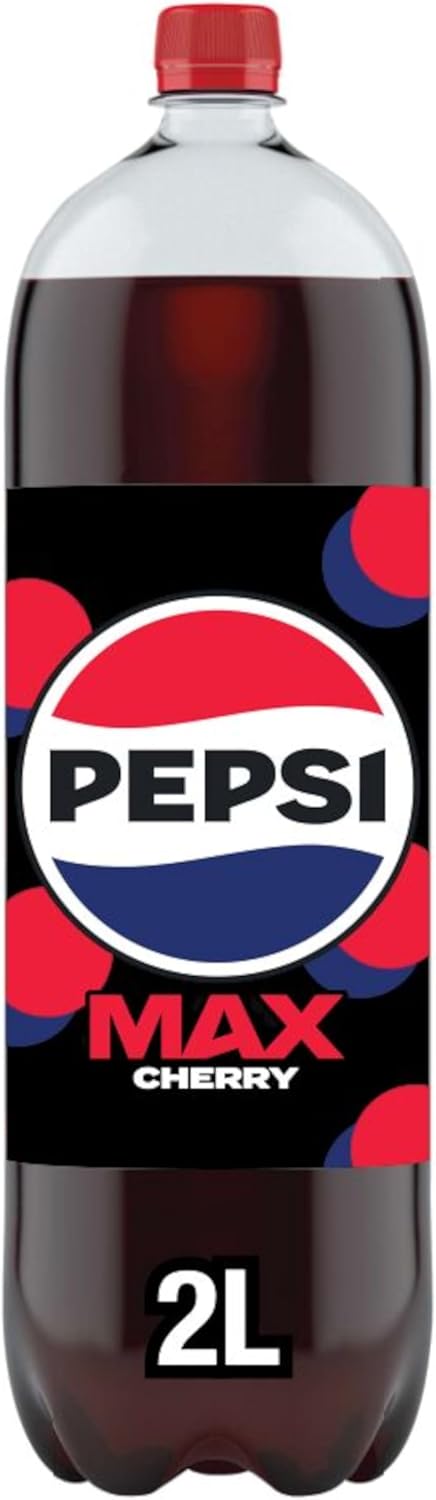 8 x Pepsi Max Cherry Soft Drink 2 Litres