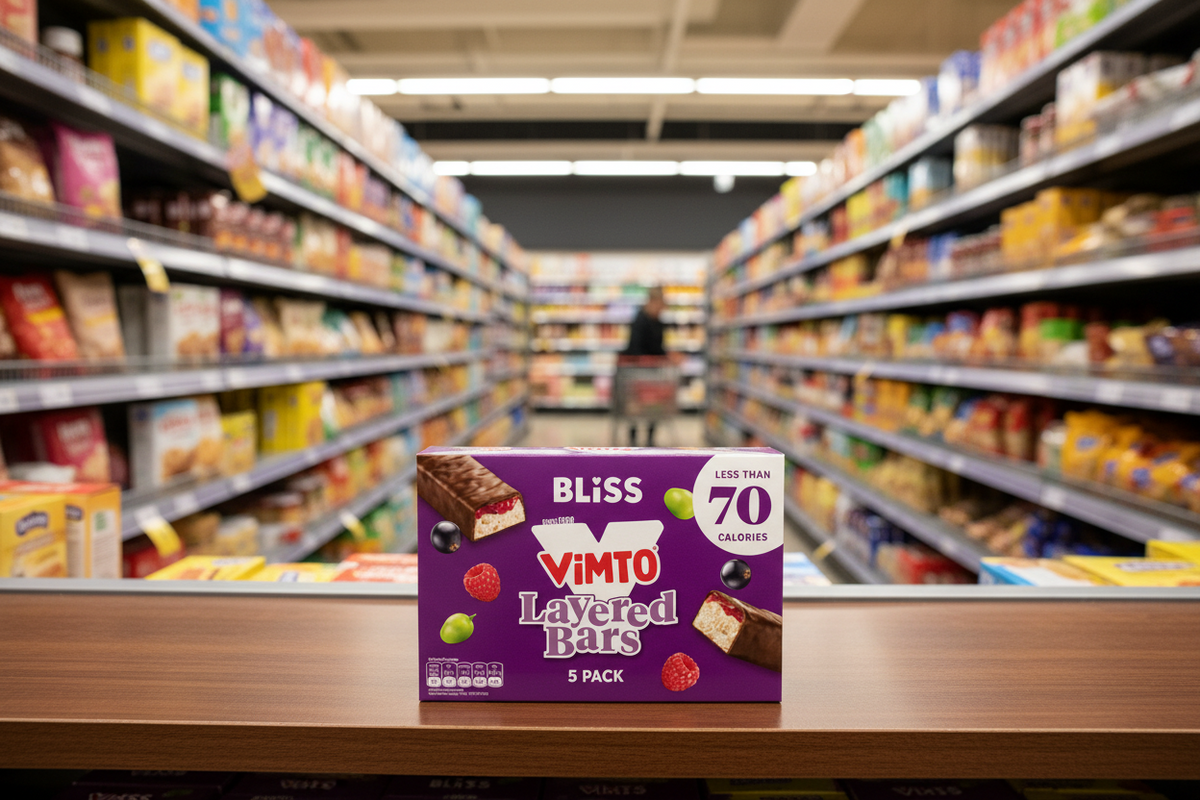 12 X Bliss Vimto Layered Bars 5Pk - 5 X 20G