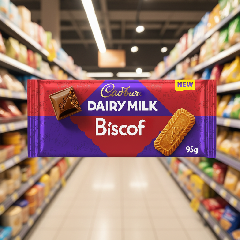 21 x Cadbury Dairy Milk Biscoff Chocolate Bar - 95GM
