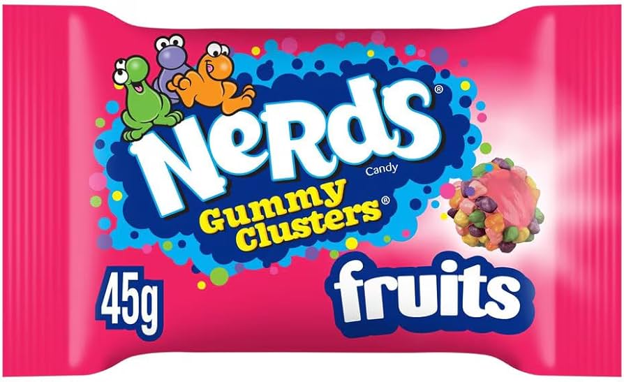 40 x Nerds Fruit-Flavour Candy Gummy Clusters 45G