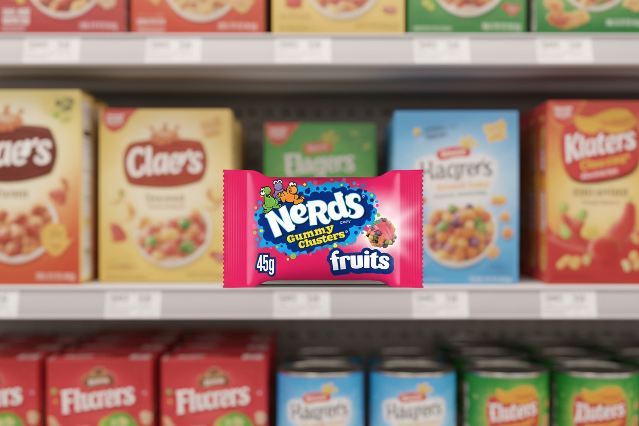 40 x Nerds Fruit-Flavour Candy Gummy Clusters 45G