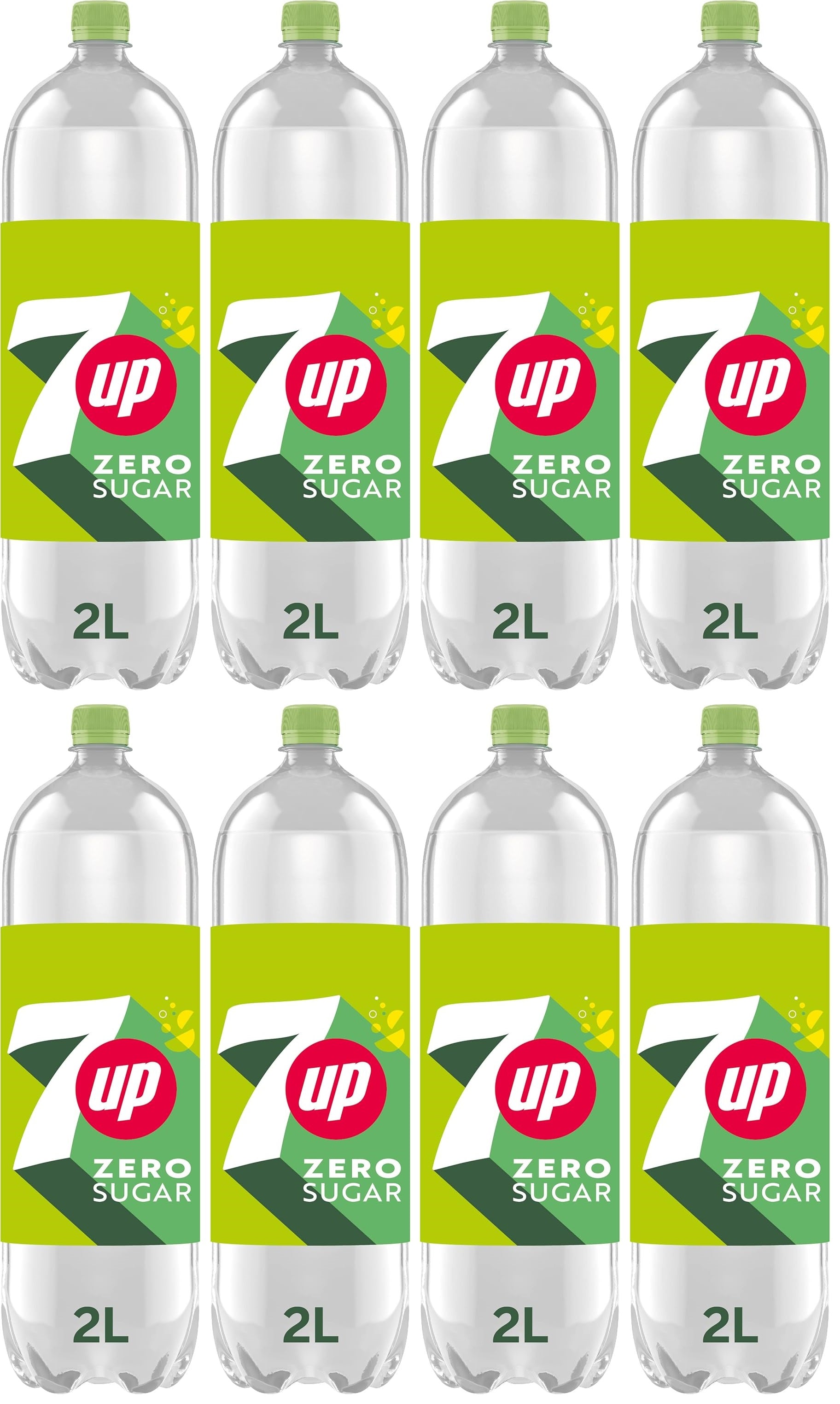 8 x 7Up Zero 2 Litres
