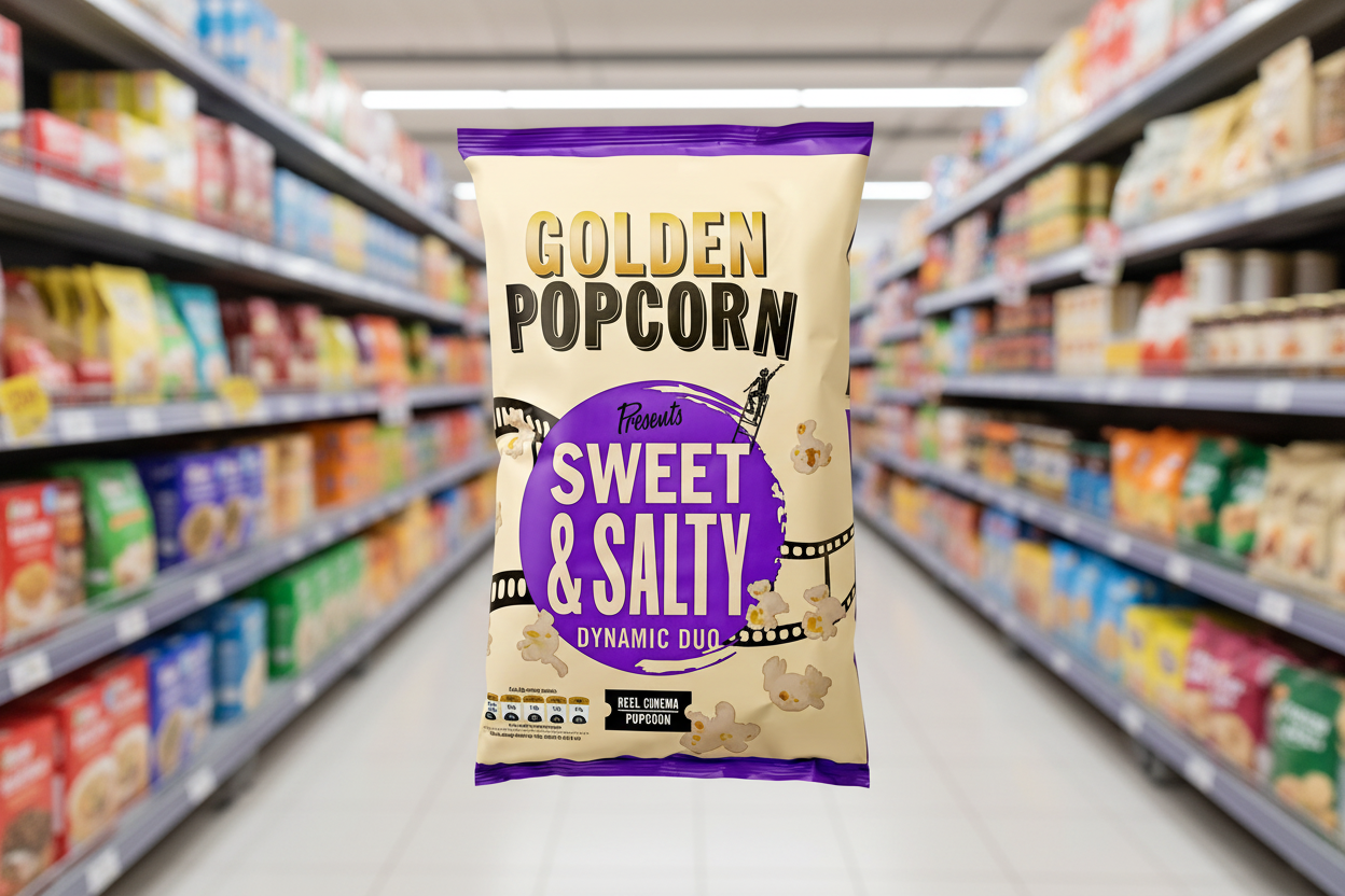 12 x Golden Popcorn Sweet & Salty - 70GM