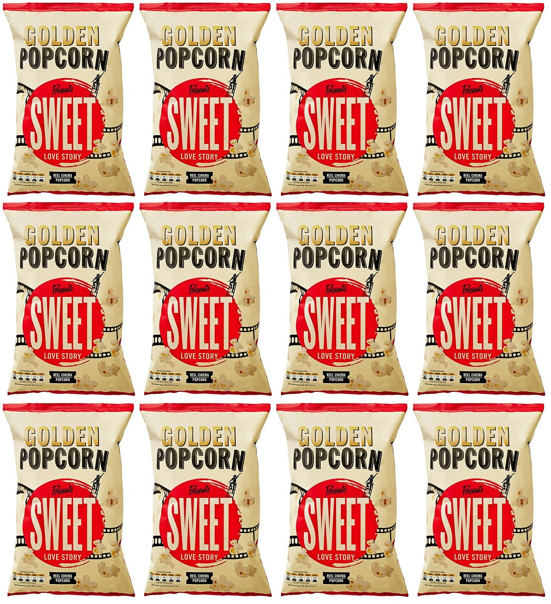 12 x Golden Popcorn Sweet - 80GM