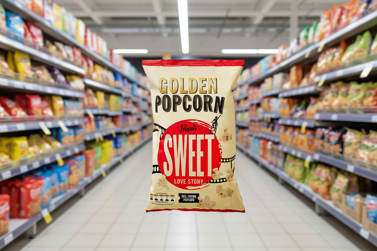 12 x Golden Popcorn Sweet - 80GM