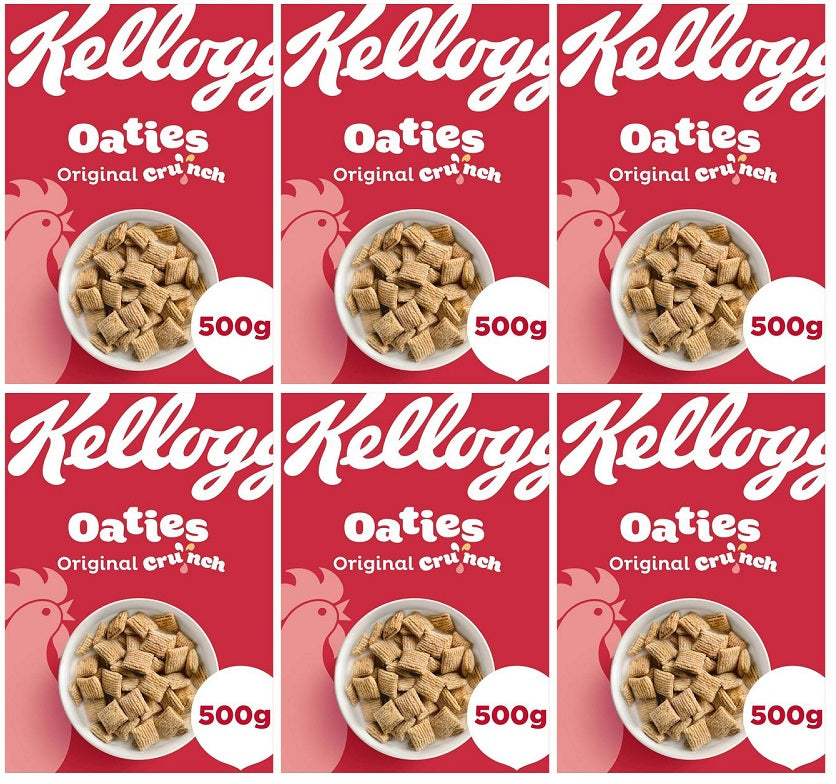 6 x Kellogg's Oaties Original Crunch - 500G