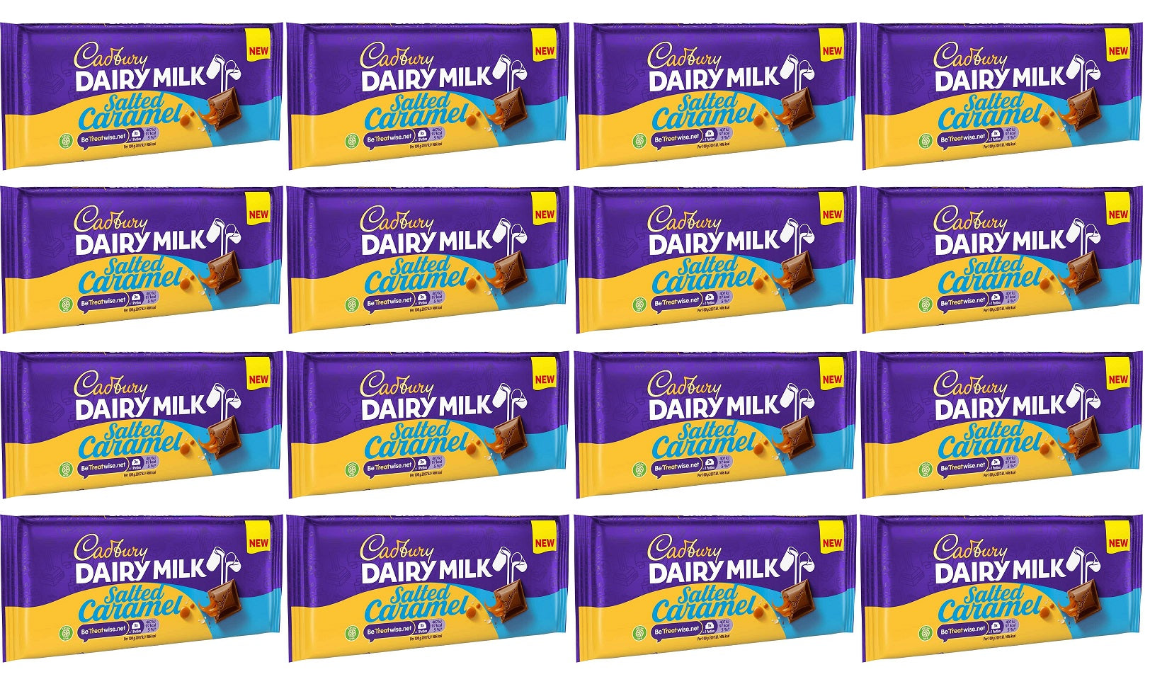 16 x Cadbury Dairy Milk Salted Caramel 120G