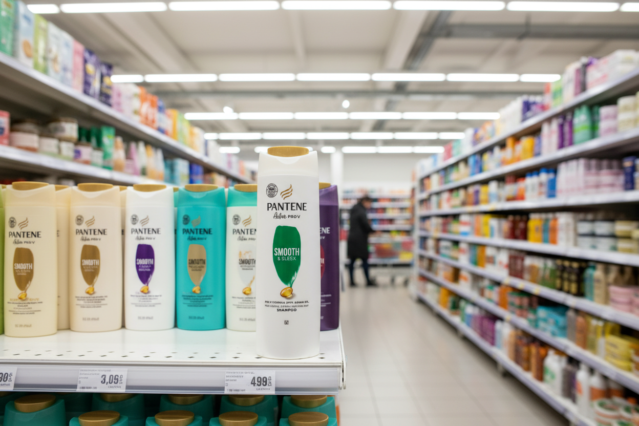 6 x Pantene Smooth & Silky Shampoo 400Ml