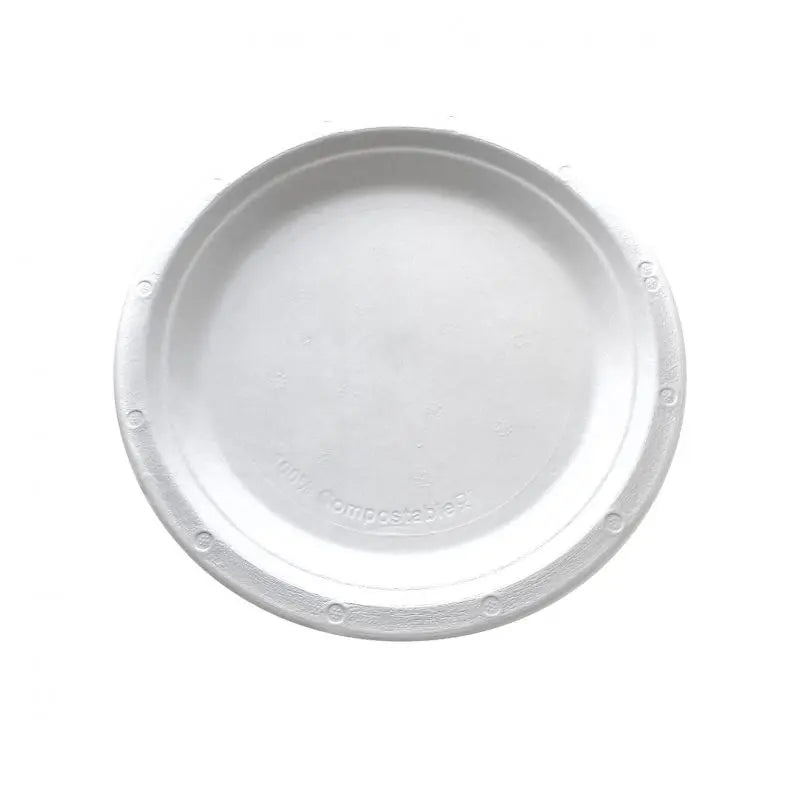 Bagasse Plate Round 8.75 Inch