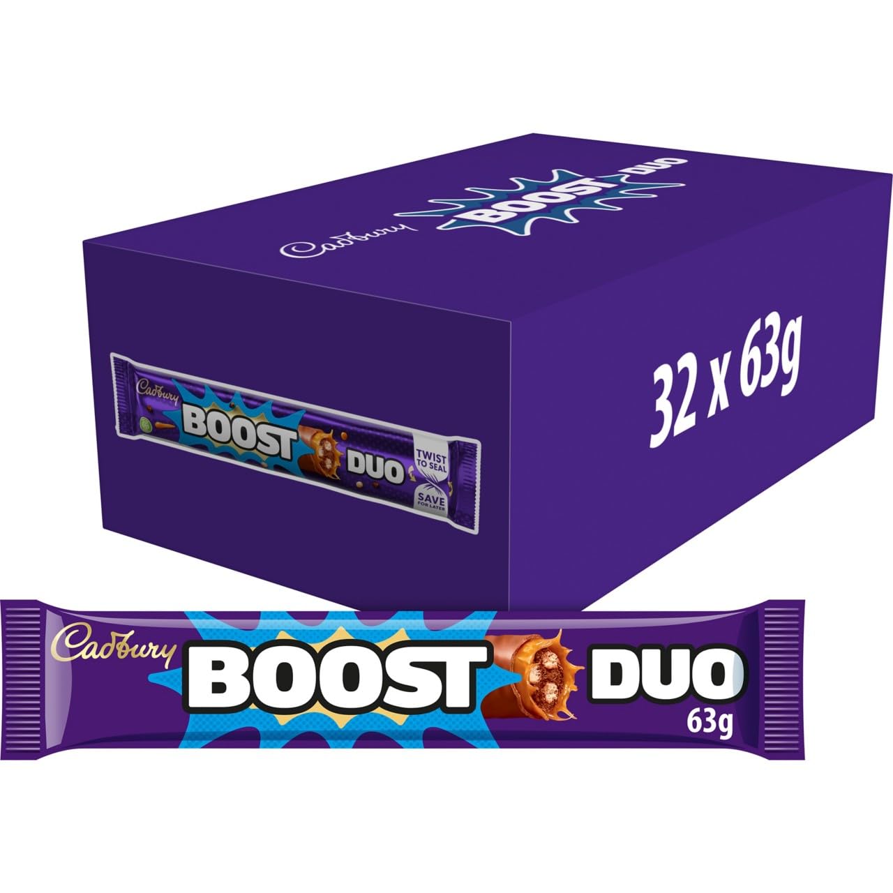 32 x Cadbury Boost Duo 63Gm